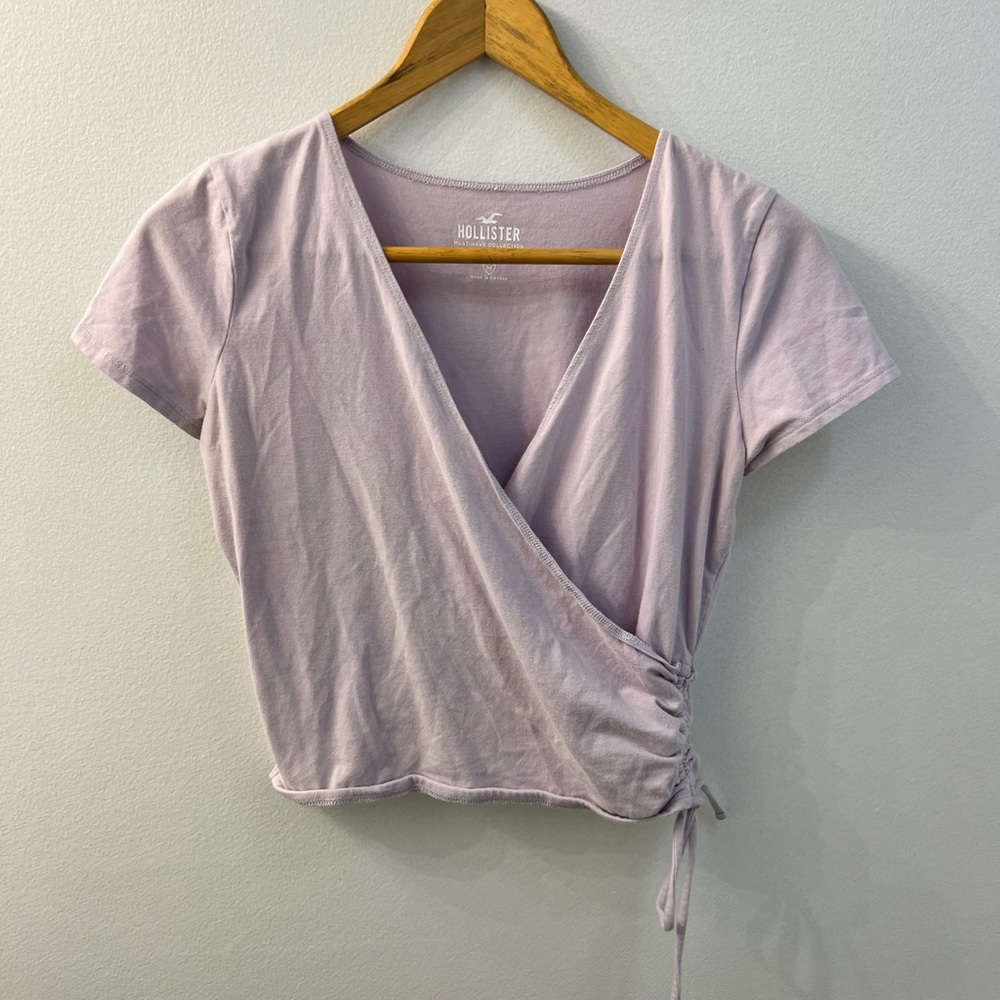 Girls Purple Hollister Crop top